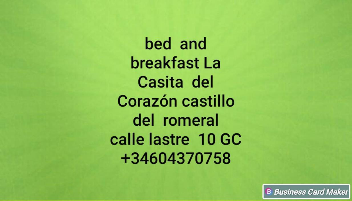 La Casita Del Corazon Bed and breakfast Castillo del Romeral